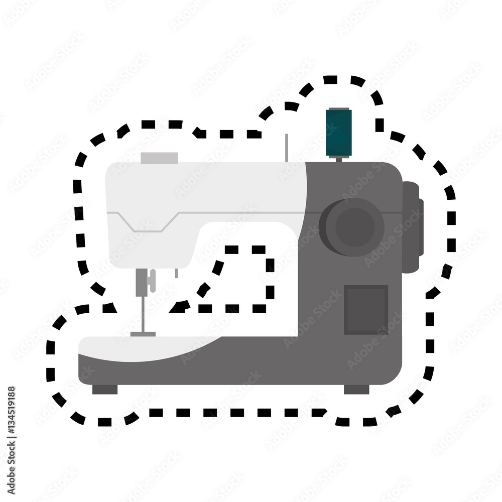 sewing machine isolated icon vector illustration design