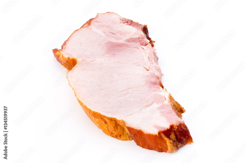 Pieces of pork meat, isolated on white background. Pieces of pork meat, isolated on white background.