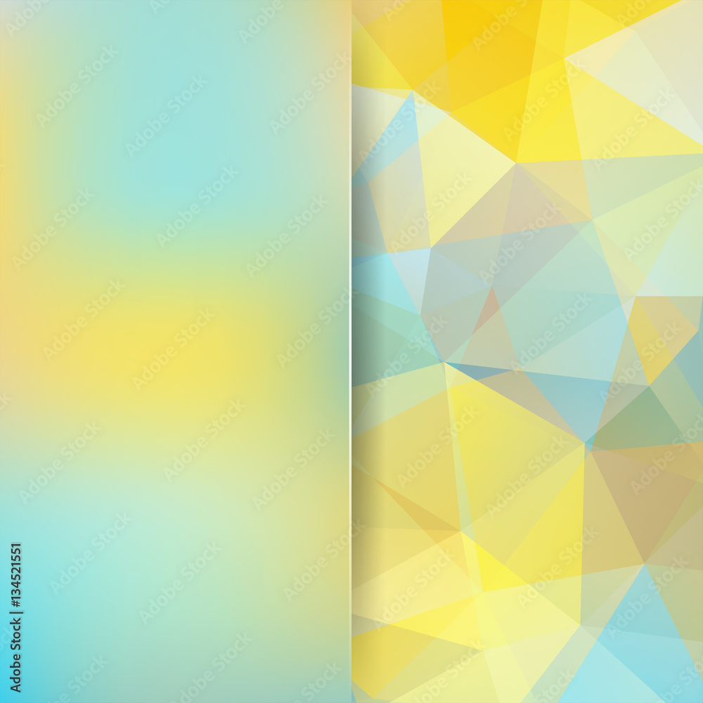 Background of geometric shapes. Blur background with glass. Light mosaic pattern. Vector EPS 10. Vector illustration