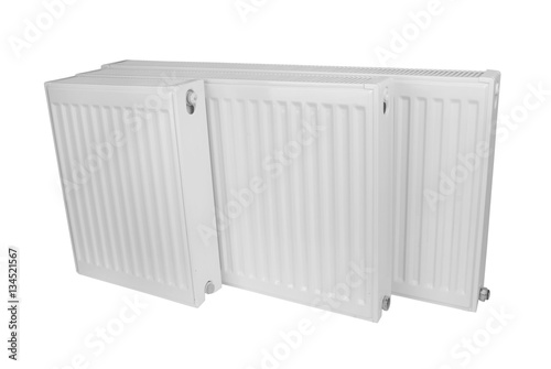 White heating radiator