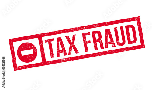 Tax Fraud rubber stamp. Grunge design with dust scratches. Effects can be easily removed for a clean, crisp look. Color is easily changed.