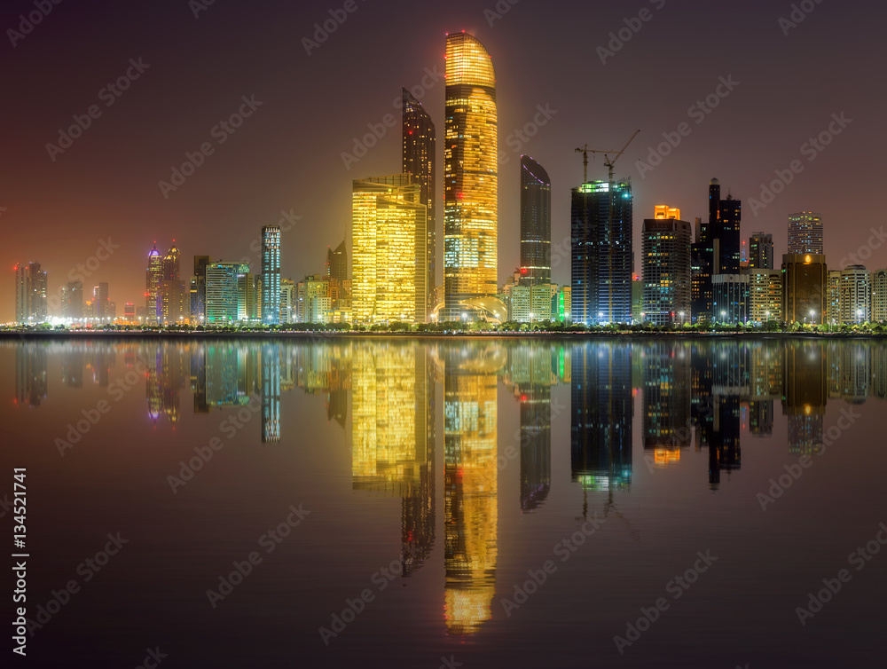 Fototapeta premium Abu Dhabi Skyline
