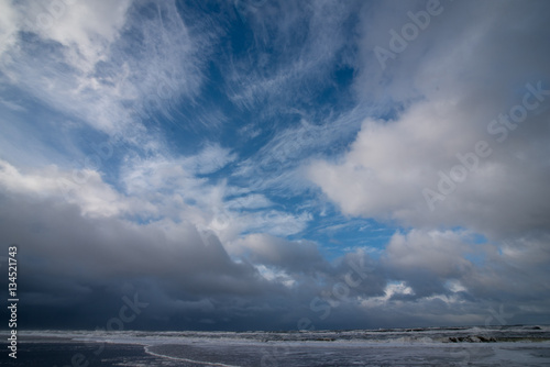 pretty clouds at Dutch beach © arjenschippers
