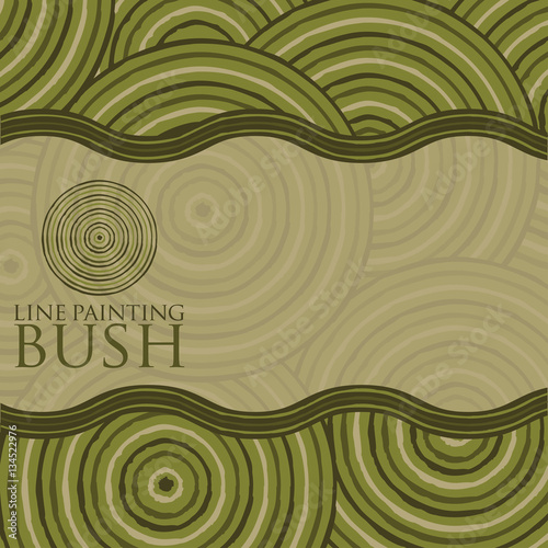 Line painting invite/ greeting card in vector format.