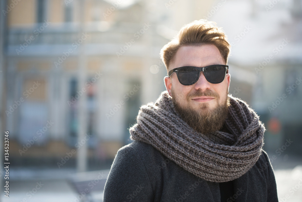 Man's winter portrait Man's winter portrait