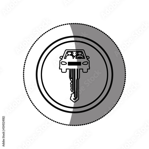 Rent a car business icon vector illustration graphic design