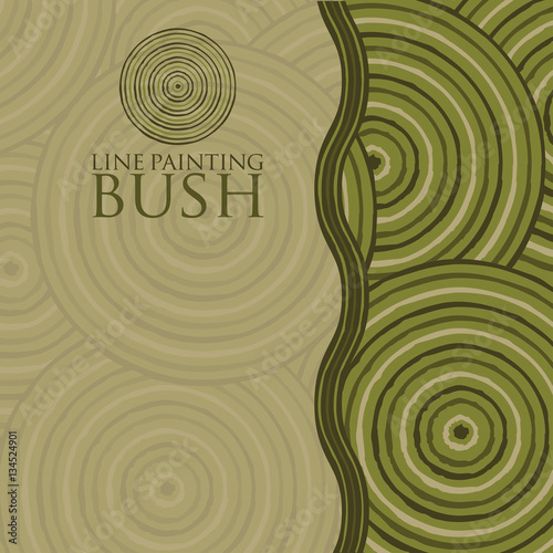 Line painting invite/ greeting card in vector format.