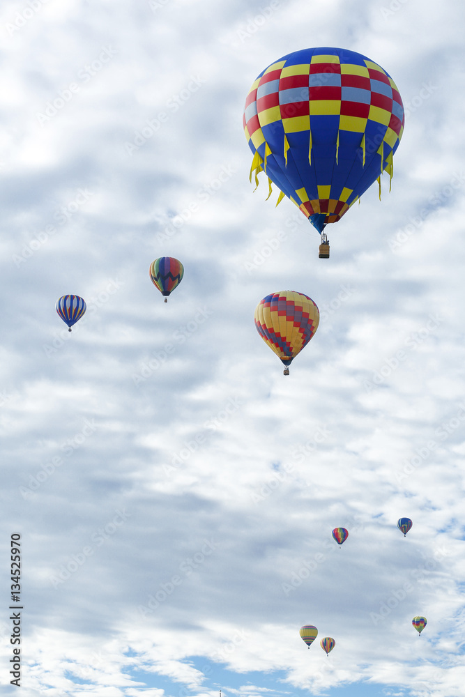 Hot Air Balloons Flying