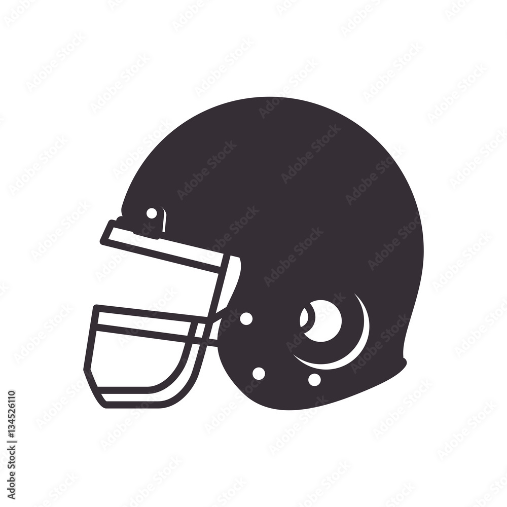 football american helmet icon vector illustration design
