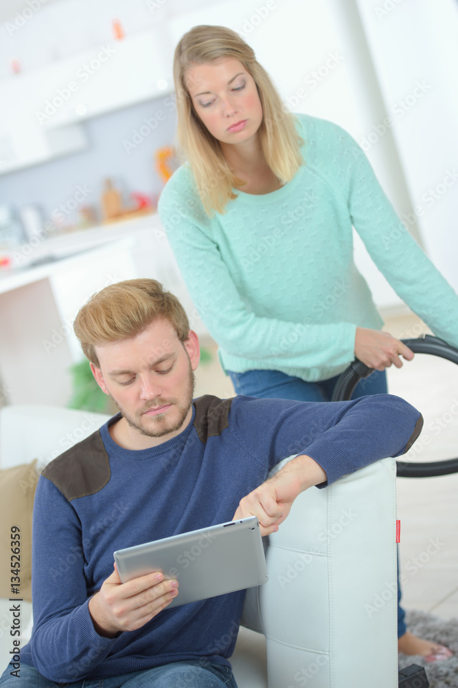 Obraz premium Lazy boyfriend