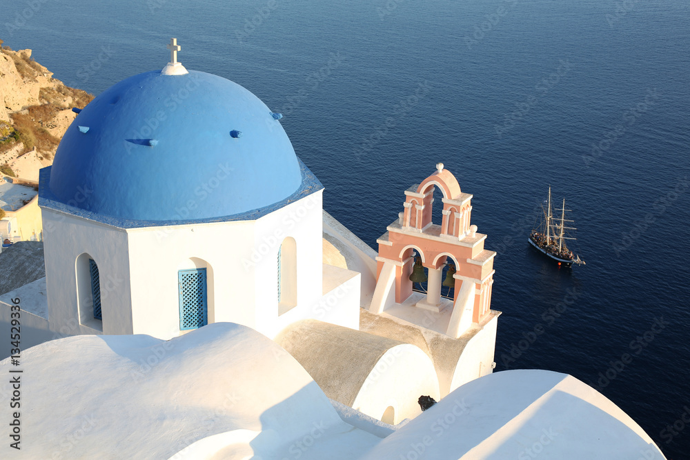 Historic church on Santorini Island, Greece