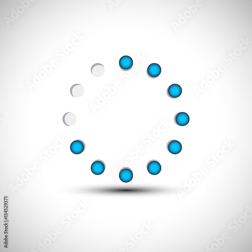 Progress indicator Bar. Web preloader. Vector Illustration. Download Upload Update Progress Bar.