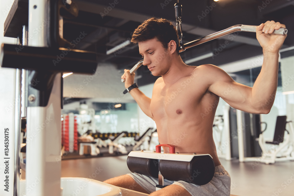 Man at the gym Man at the gym