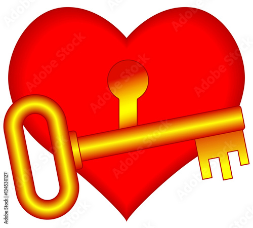 Heart and key