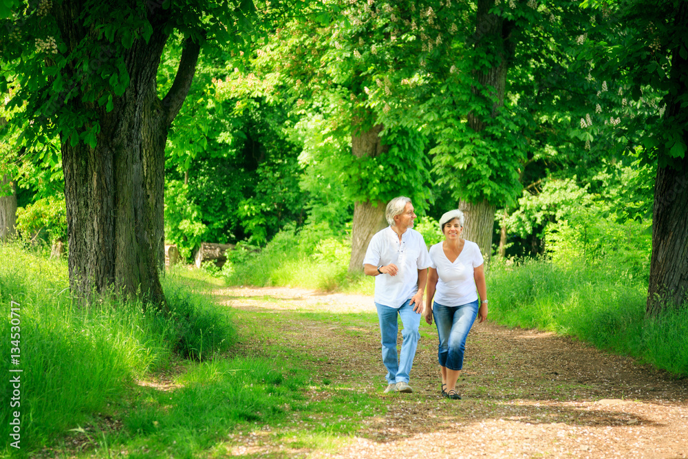 Senior Couple Taking A Walk Senior Couple Taking A Walk