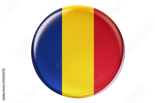 Badge with flag of Romania, 3D rendering Free Download Badge with flag of Romania, 3D rendering - GFXLoad