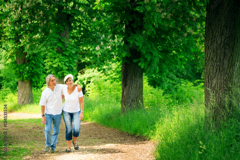Senior Couple Taking A Walk Senior Couple Taking A Walk