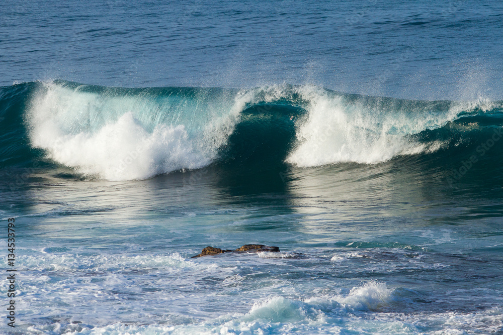 Waves off the Kona coast of Hawaii