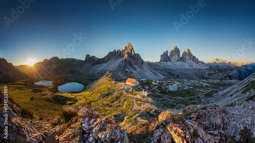 Sunrise, Dolomites, Italy, Europe 