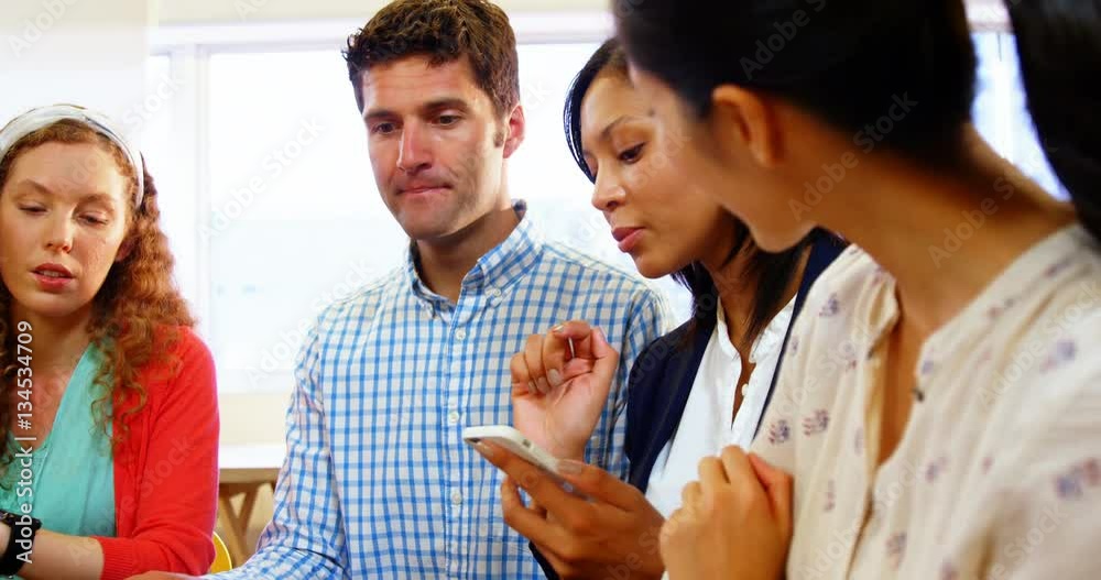 Group of business executives in a meeting at office 4k Group of business executives in a meeting at office 4k