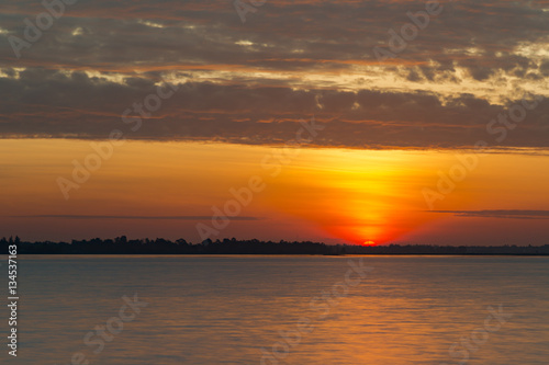 Fototapeta Naklejka Na Ścianę i Meble -  Sunrise over the dam