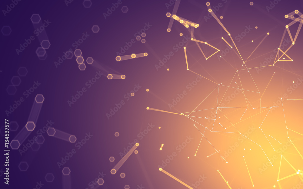 Abstract polygonal space low poly dark background, 3d rendering Abstract polygonal space low poly dark background, 3d rendering
