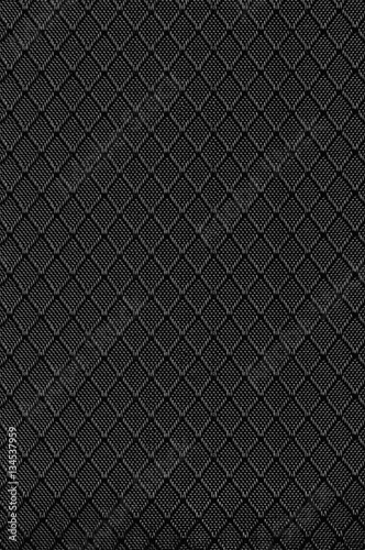 Black Nylon Fabric Background Texture, Large Detailed Textured Vertical Macro Closeup Pattern, Textile Copy Space