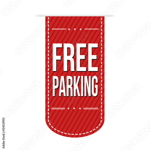 Free parking banner design