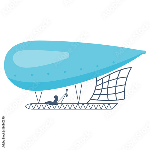 Ballon aerostat transport vector.