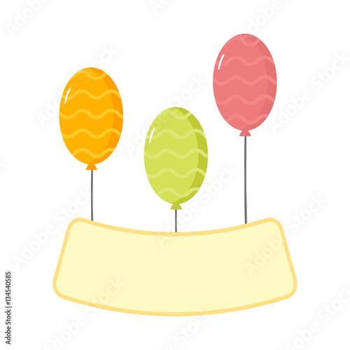 Balloons vector set.