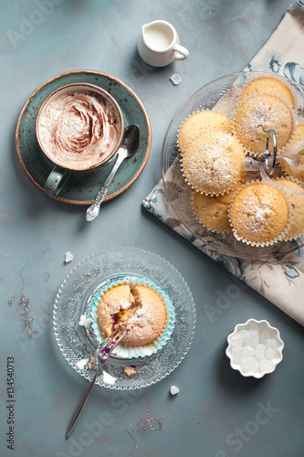Blueberry muffins for tea/coffee time