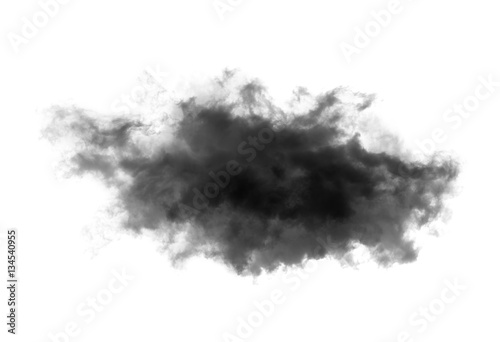 black clouds on white background © kitsananan Kuna