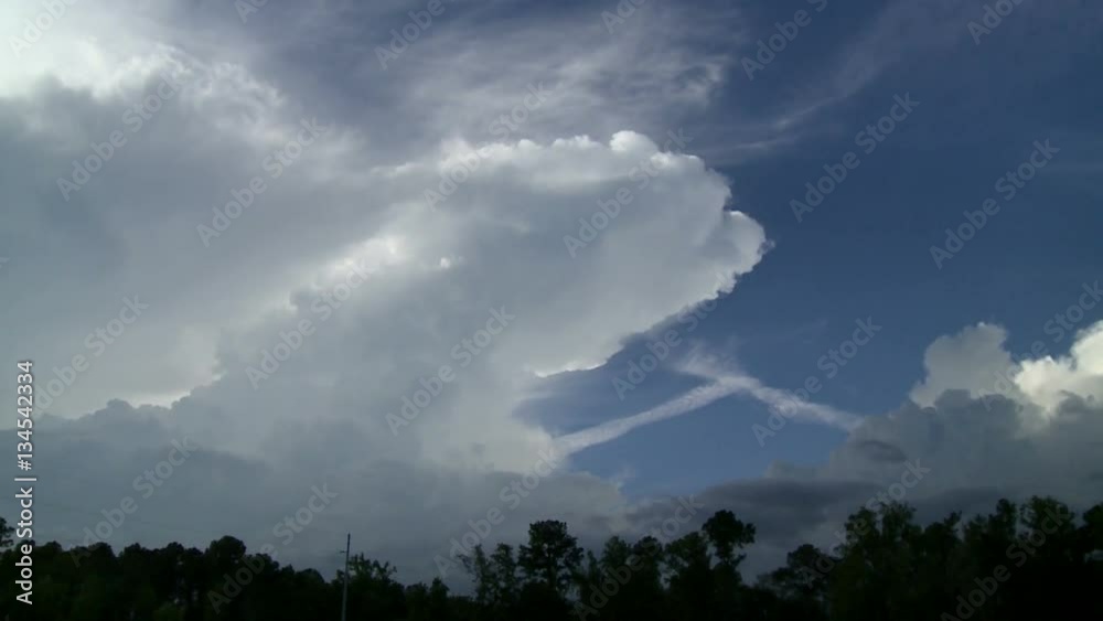 Advancing Thunderstorm Anvils Portend Storms Advancing Thunderstorm Anvils Portend Storms