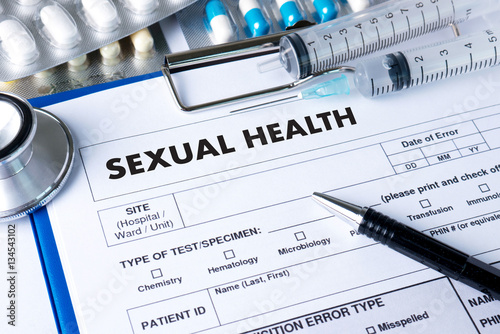 Quadro su tela SEXUAL HEALTH    , Application Concept  health care