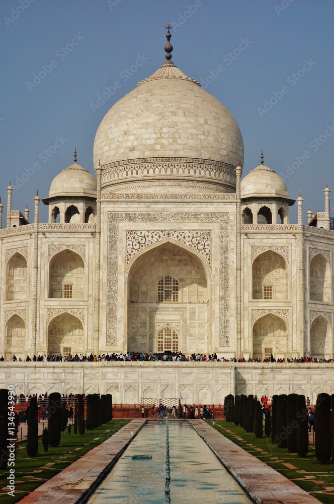 The Taj Mahal monument in Agra, India
