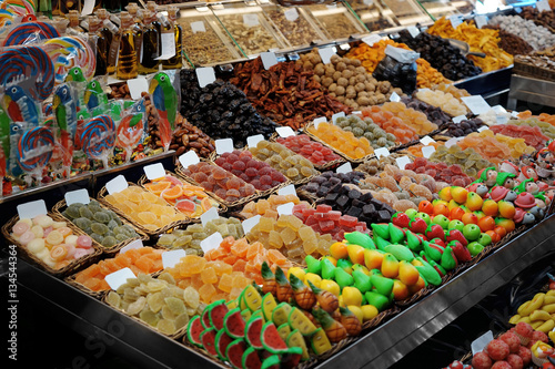 Sweets store at market place