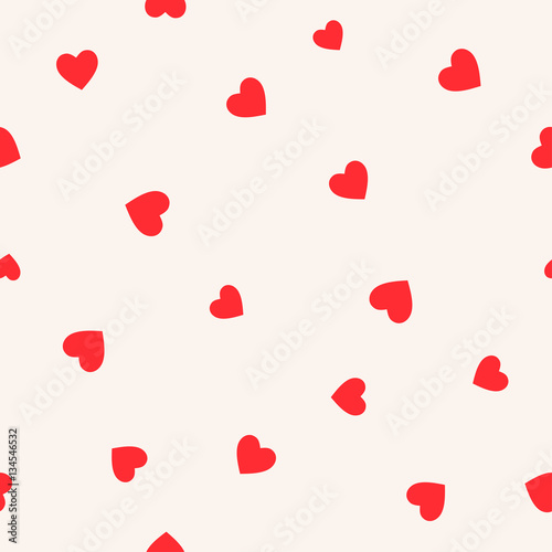 Seamless patterns with hearts. Valentine's day background