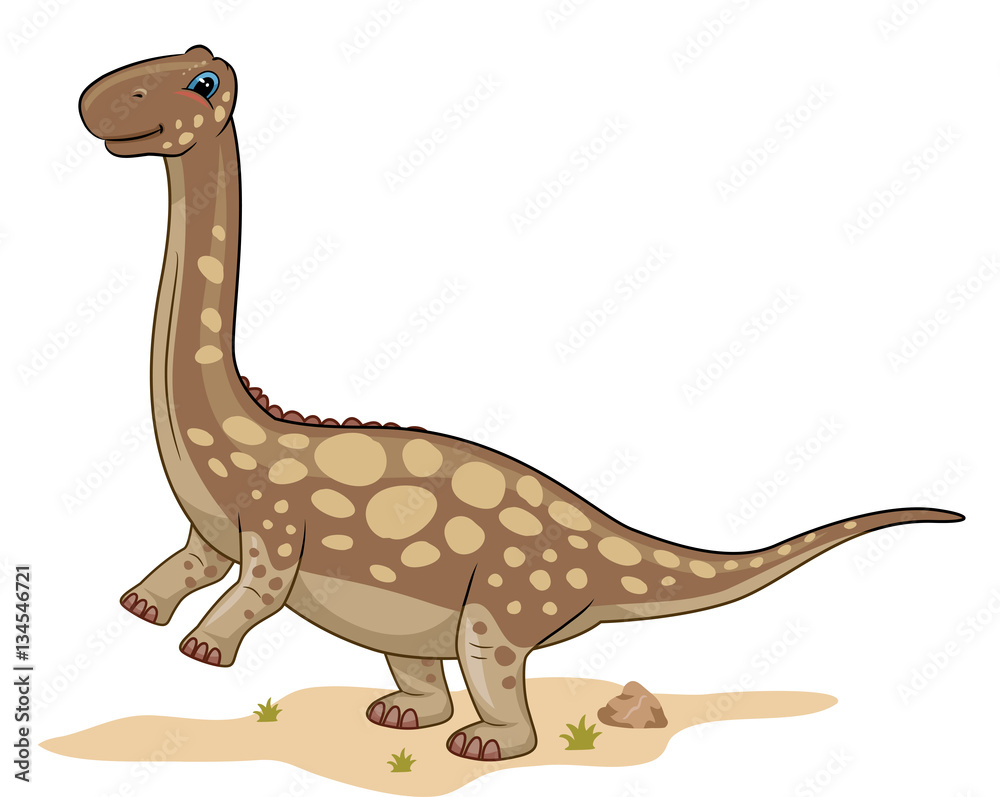 Fototapeta premium Dino Argentinosaurus Desert