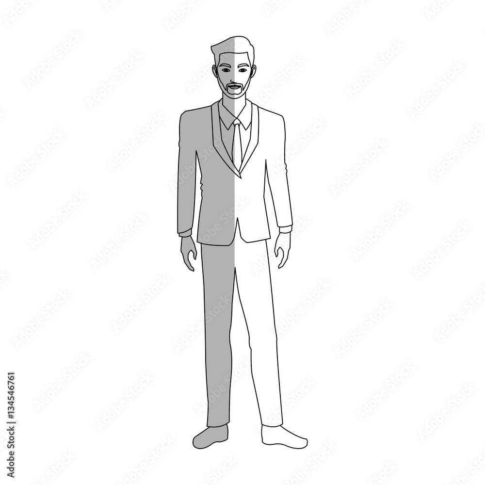 businessman wearing executives clothes over white background. vector illustration businessman wearing executives clothes over white background. vector illustration