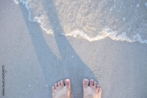 Waves, sea and foot