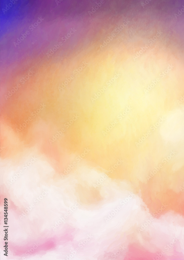 Sunrise Sky Painting Background Sunrise Sky Painting Background