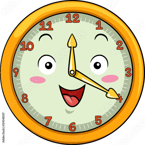 Mascot Clock Twenty After Twelve