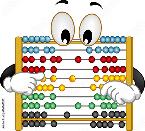 Mascot Abacus Rearrange Beads