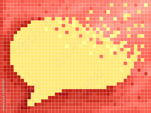 Speech Bubble Pixel Art Design