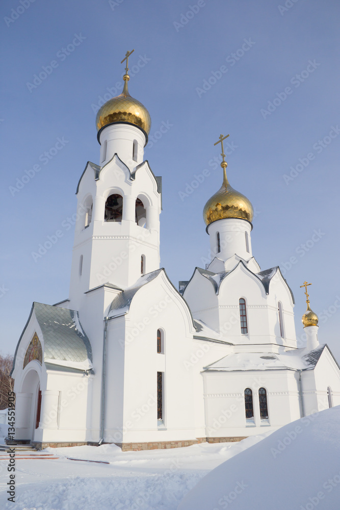 Archistrategos Mikhail church in Novosibirsk. Russia