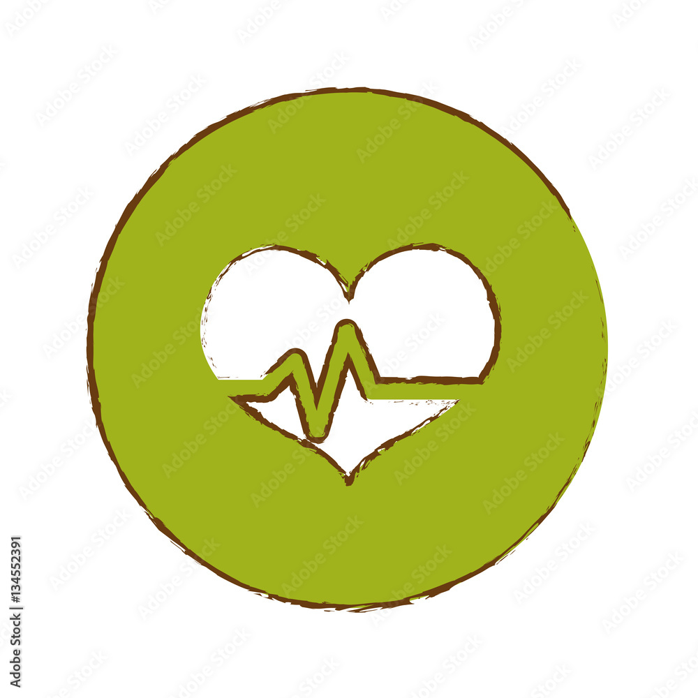 heart cardiogram health icon image vector illustration design heart cardiogram health icon image vector illustration design