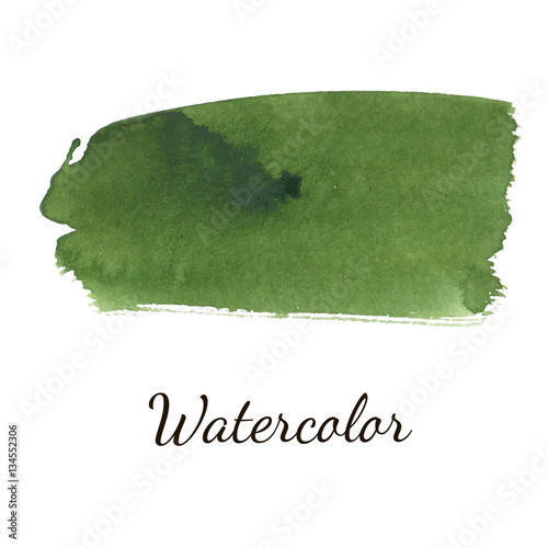 Abstract watercolor brush strokes painted background.