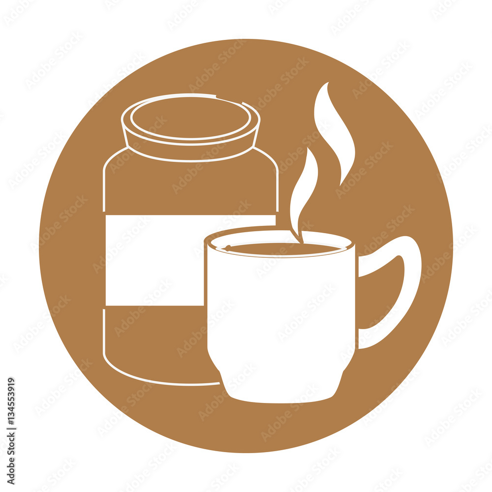 coffee related emblem button image vector illustration design coffee related emblem button image vector illustration design