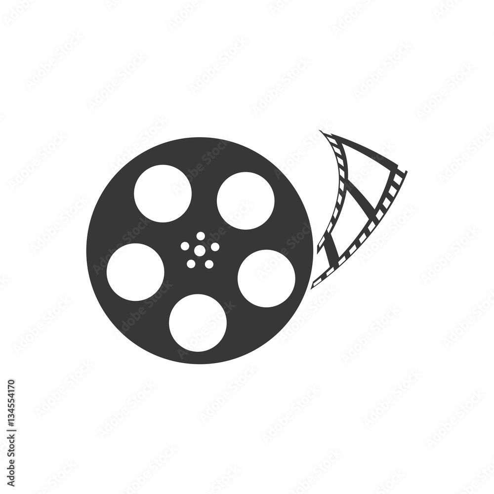 Movie roll equipment icon vector illustration graphic design Movie roll equipment icon vector illustration graphic design