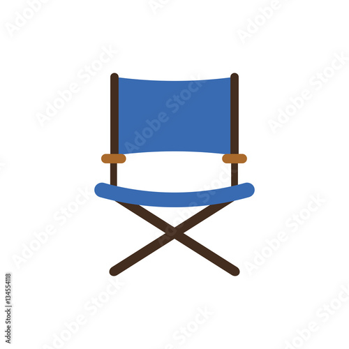 Directors chair isolated icon vector illustration graphic design